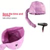 FMELAH Portable Soft Hair Drying Bonnet with Adjustable Attachment for Hand Held Hair Dryer - Salon Baking Oil Mask (Pink)