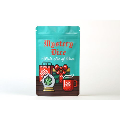 1985 Games Holiday Mystery Dice Bag, Wide Range of Patterns, Gaming Dice, Suitable for Role Playing, Table Games (Holiday Mystery Dice Bag Pack of 1)