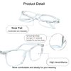 YEIN Bifocal Reading Glasses with Blue Light Blocking Lenses, Bifocal Reader for Women and Men, Vintage Square frame with Spring Hinge (+0.50/+2.50 magnification)