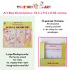 Together Art Animal Adventure Storytelling Art Box – 7 Backgrounds & 9 Sticker Sheets, Creative Projects for Kids Age 3+, Family-Friendly