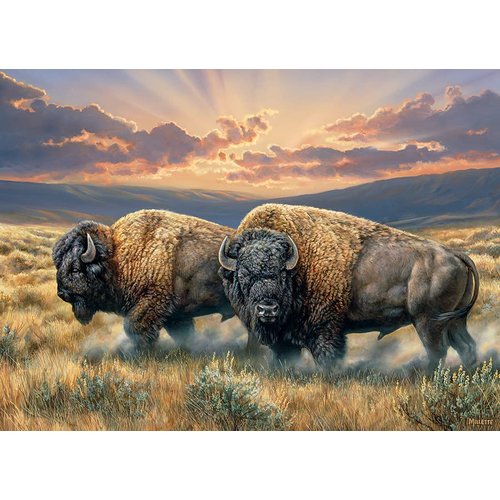 Cobble Hill 1000 Piece Puzzle - Dusty Plains - Sample Poster Included