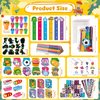 BenLouis 120Pcs Kids' Party Favors Sets Stampers Pencils Stickers School Stationery Bulk for Kids 4-8-12 Classroom Birthday Candy Goodie Bags Pinata Stuffers Rewards Gifts Supplies