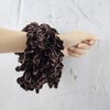 AUEAR, 2 Pack Volumising Hair Scrunchie Hijab Volumizer Headwear Hair Tie Ring Plain Big Hairbands for Women Girls (Black and Dark Coffee)