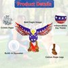 Vehomy Dog Squeaky Toy 4th of July Puppy Dog Toy Independence Day Pet Plush Eagle Toy with Crinkle Paper Squeaker Dog Interactive Toy for Small Medium Dogs