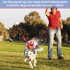 QDAN Dog Toys Soccer Ball with Straps, Outdoor Dog Toys, Puppy Birthday Gifts, Dog Water Toy, Durable Dog Balls for Small Medium Dog (6 Inch)