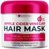 Apple Cider Vinegar Deep Conditioning Mask - Treatment for Dry Damaged Hair and Split End Repair - Sulfate Free Formula with Collagen, Keratin and Argan Oil - For Flaky Scalp and Dandruff Relief