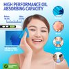 Oil Blotting Sheets for Face - Portable 1x50 Blue Oil Wipes Sheets for Face - Japanese High Performance Technology Makeup Blotting Paper -Grain Free Softer Oil Pads Absorbing Face Oil Tissues for Face