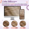 LaaVoo Clip in Hair Extensions Balayage Light Brown to Ash Blonde Mix Platinum Blonde Ombre Hair Extensions Real Human Hair Clip ins 12 Inch Short Hair Extensions Clip ins 5pcs 80g