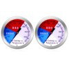 NEWSTART BBQ Thermometer Gauge - Charcoal Grill Pit Smoker Temp Gauge Grill Thermomete, Stainless Steel, 2 Pack