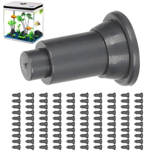 TOPINCN 100 Pcs Isolation Board Supporty Feet, Fish Tank Isolation Board Supporty Feet, Support Feet for Aquarium Divider(Black)