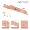 JasperKino 5th Birthday Sash and Tiara Set Rose Gold Birthday Sash Crown Birthday Party Favors Supplies for Girls Birthday Party, Pink