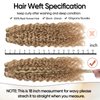 FASHION LINE Brazilian P27/613 Water Wave Blonde Human Hair Extensions Unprocessed Human Hair Bundles Weft 1PC 100g Piano Color (18")