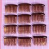 12pcs Plastic Hair Clip Combs Small Vintage 17 Teeth for Girls Women Maid