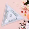 Jollin 1440pcs Flatback Rhinestones Glue Fix Crystal Glass Diamantes Gems for Crafting Nail Art Crafts Decorations Clothes Shoes 3.2mm (ss12, Moonlight)