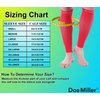 Doc Miller Calf Compression Sleeve Men and Women - 20-30mmHg Shin Splint Compression Sleeve Recover Varicose Veins, Torn Calf and Pain Relief - 1 Pair Calf Sleeves Red Color - Small Size