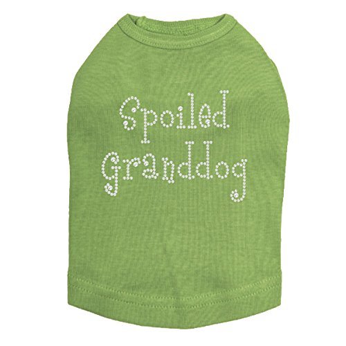 Spoiled Granddog Dog Shirt M LIME GREEN