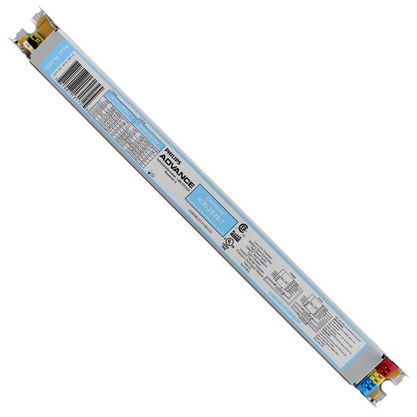 Advance ICN-2S28-T Fluorescent Ballast, 2-Lamp, 28W, T5 F28T5, 120/277V