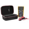 RLSOCO Carrying case for Fluke 117/115/116/114/113/177/178/179/233 Digital Multimeter and Fits for Fluke 101/106/107/ F15B+F17B+F18B+ and more (with DIY Foam) (Red Zip）