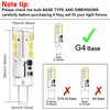 G4 LED Bulb JC Type Bi-Pin Base Bulb 1.5W AC/DC 12V 10W T3 Halogen Bulb Replacement for Landscape Lighting, Under Cabinet Puck Light, Chandeliers, Daylight White 6000K, 10-Pack