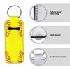 Baxinh Chapsticks Holder for Lipstick, Lip Balm Gloss Holder for Women Lippy Clip Chapstick Keychain with Softball Pattern