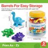 kizh Matching Dinosaur Toys,Double-Sided Alphabet Learning Toy,Fine Motor Toys,ABC Alphabet Letters Uppercase Lowercase Letters Sorting Matching Game for Toddler Boys Girls