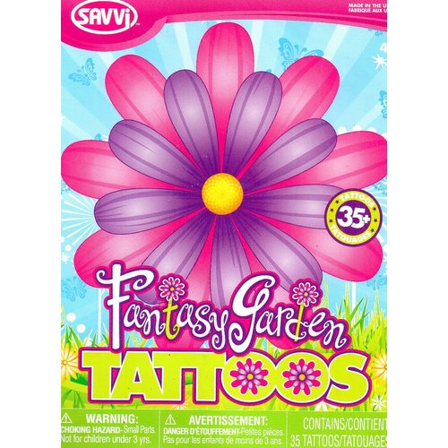 Fantasy Garden 35 Temporary Tattoos By Savvi