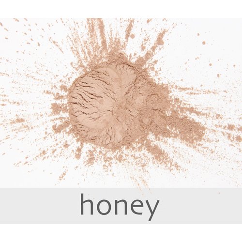 La Bella Donna Loose Mineral Foundation, Non-Chemical SPF50, Only 4 Ingredients, Reef-Safe, Non-Nano, Natural Mineral Makeup with Sun Protection | 10g | Honey