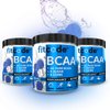 Fitcode Ultra Premium BCAAs with 5G of Pure BCAAs with Proven 2:1:1 Ratio of Amino Acids to Help Post Workout Recovery, Lean Muscle Growth, Endurance, 30 Servings (Blue Raz)
