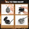 Banloga D&D Dice Set,7PCS Metal Dice Set for Dungeons and Dragons,Mini Dice Set with Pocket Watch Case,Role Playing Board Games Accessories (Dragon, Ancient Silver)