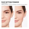 SERSEUL Translucent Setting Powder Clean Matte Pressed Powder Oil Control Face Finishing Pressed Powder with Soft Focus Effects Long Lasting Face Powder