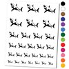 Great White Shark Temporary Tattoo Water Resistant Fake Body Art Set Collection - Black (One Sheet)