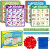 Quilinz Alphabet Bingo Game,Letter/Number/Sight Word Bingo Game for Kids,ABC and 123 Bingo Board Games for Kids 4-6,Alphabet Learning Toys for Kindergarten,Matching Game,Perfection Game for Kids