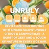Sinarie Exfoliating Citrus Camphor Bar Soap with Walnut Shells & Citronella Soaps Unruly, 5 oz