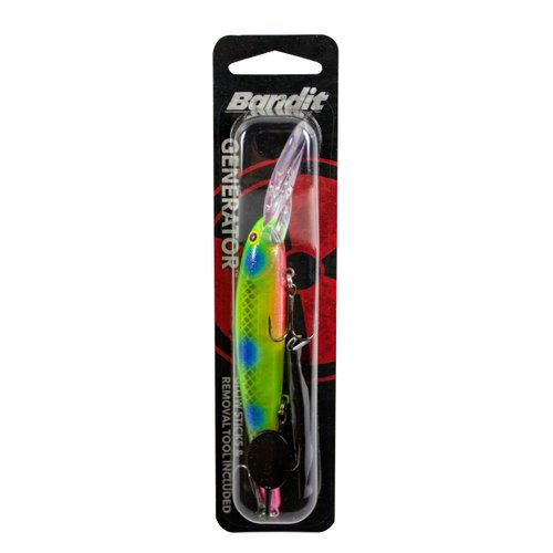 BANDIT LURES Multi-Species Minnow Jerkbait Glowing Fishing Lure, Fishing Accessories, Excellent for Bass and Walleye, 4 5/8", 3/4 oz, Loan Shark