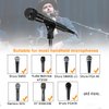 2 Pcs Universal Microphone Clip, Adjustable Mic Clip Holder for Mic Stand, Come with 5/8" Male to 3/8" Female Screw Adapter