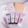 Dionis Goat Milk Skincare Lavender Blossom 6 Pc Self Care Essentials Travel Set - Bar Soap, Shave Butter, Hand Cream, Body Lotion & Whipped Sugar Body Scrub In Resealable Leak Resistant Carrying Case