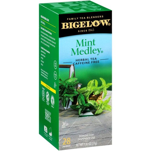 Bigelow Mint Medley Herbal Tea Bags 28-Count Box (Pack of 3) Mint Tea Bags Peppermint &amp; Spearmint...
