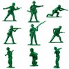 HAPTIME Classic Toy Soldiers Set (50 pcs ) , Green Army Men Action Figures, Plastic Military Toys for Boys- Inspire Creative Play and Learning Adventures for Kids