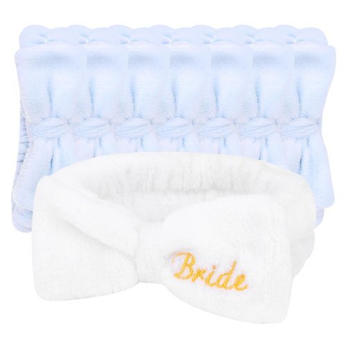 Jaciya Bachelorette Party Favors Spa Makeup Headband 8 Packs Bride Bridesmaid Headband Bridal Sho...