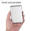 Qkenvo Aluminum Shock Resistant Carrying Box Memory Card Storage Case Holder 8 Slots for SD SDHC MMC Micro SD TF Cards Silver
