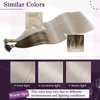 LaaVoo Nano Ring Hair Extensions Human Hair Platinum Blonde Nano Bead Hair Extensions Human Hair Silky Straight Blonde Nano Tip Hair Extensions Real Human Hair for Women 20 inch 1g/s 50packs