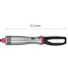Simeiyue Hair Dryer Brush, Blow Dryer & Volumizer Styler Hot Air Brush, Negative Ionic Electric Hair Curler Straightener Brush, Detachable & Interchangeable Brush Head (Gray&Pink), BY-812