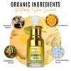 Ginger Face Serum + Vitamin C + Turmeric, Organic Acne Treatment, Clear skin Tone, Hydrate Dull & Dry Skin, Anti-Aging Facial Serum - 1 FL OZ