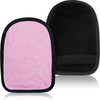2 Pieces Sand Wipe Off Mitt Beach Sand Cleaner Soft and Skin Friendly Cotton Towel Help Parents Clean Sand from Children's Skin Mitt Pack for Surf, Ocean and Lakeside Recreation (Pink)