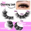 Mink Lashes Fluffy Cat Eye Thick zanlufly False Eyelashes Natural Curly Fake Eyelashes 18MM Full 8D Volume Lashes Pack 14 Pairs