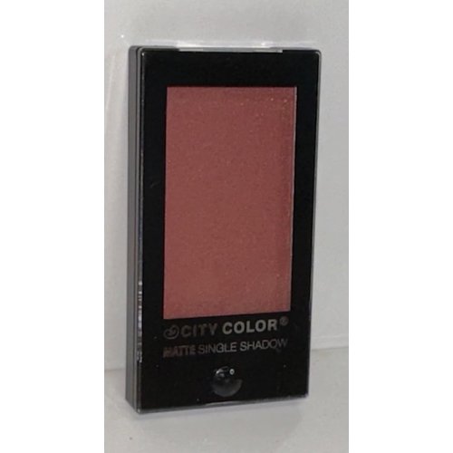 CITY COLOR Matte Single Eye Shadow CHERRY BLOSSOMS 0.08 oz ~ Soft Peachy-Pink Matte Finish for a Natural Eye Look