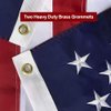 American Flag 4x6 FT Embroidered Stars, Sewn Stripes, Brass Grommets USA US Flag Polyester Long Lasting for Outdoor Use