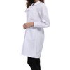 Taylor Eddie Women's White Full Length Lab Coat with Three Pockets