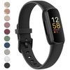 Meliya for Fitbit Inspire 3 Bands Women Men, Soft Silicone Adjustable Wristband Replacement Sport Straps Compatible with Fitbit Inspire 3 Fitness Tracker (Black)