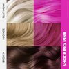 Rebellious Colours 100% Vegan Semi Permanent Hair Dye Colour 70ml (Shocking Pink)